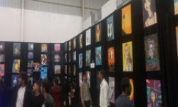 افتتاح معرض الفن التشكيلي والتصميم بجامعة العلوم بصنعاء