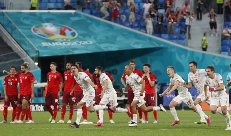 أمم أوروبا: إسبانيا تقصي سويسرا بركلات الترجيح 3-1
