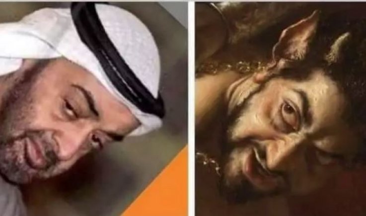 رسام ايطالي قبل عقود يجسد الشيطان بصورة شبيهة بن زايد 