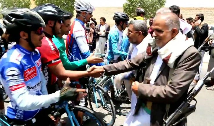 فريق رحالة طواف بالدراجات الهوائية يصلون محافظة صعدة