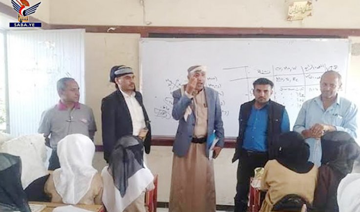 محافظ تعز يتفقد سير العملية الأكاديمية بمركز جامعة تعز بالحوبان