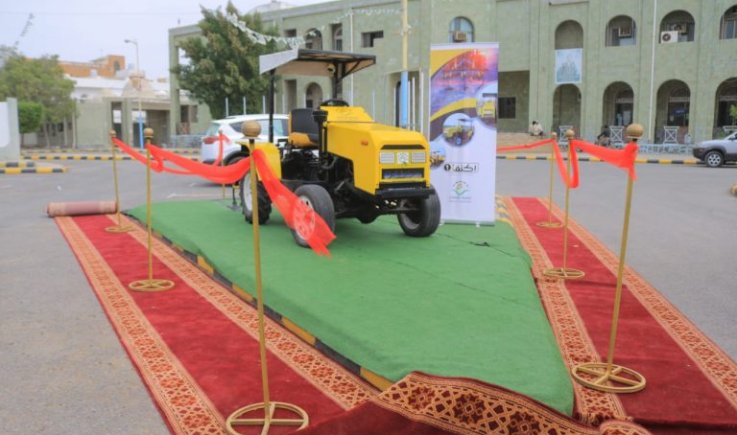 لأول مرة في تاريخ اليمن إزاحة الستار عن اول حراثة زراعية محلية الصنع
