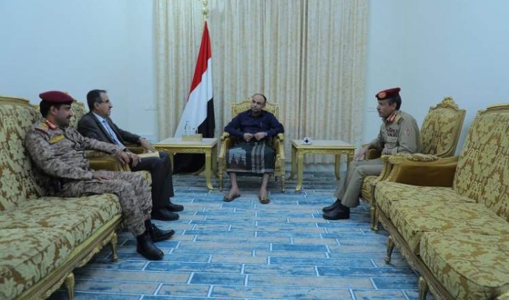 الرئيس المشاط يلتقي الرويشان والعاطفي والغماري