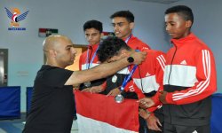 مبارزة اليمن تحقق فضية غرب آسيا في الأردن