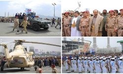 الرئيس المشاط يتقدم مشيعي جثمان قائد قوات الجوية الشهيد اللواء أحمد الحمزي