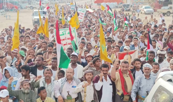  أبناء مديدية مستبأ بمحافظة حجة : مسؤوليتنا جميعا أن نقف ضد العدو الإسرائيلي