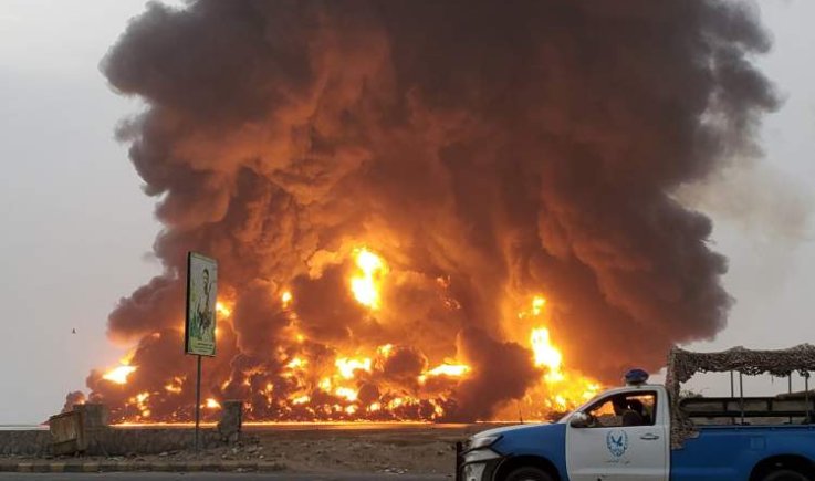 عدوان امريكي بريطاني يستهدف مديرية باجل