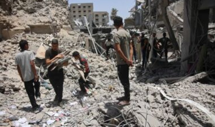 استشهاد 14 فلسطينيا بقصف العدو مناطق متفرقة من مدينة غزة وجباليا