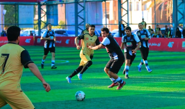 فوزان ثمينان لبنك اليمن الدولي ومؤسسة الاتصالات في بطولة الشركات الثامنة لكرة القدم السباعية