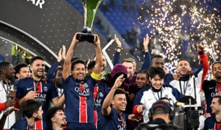 نادي باريس سان جيرمان يتوج بـكأس السوبر الفرنسي على حساب موناكو