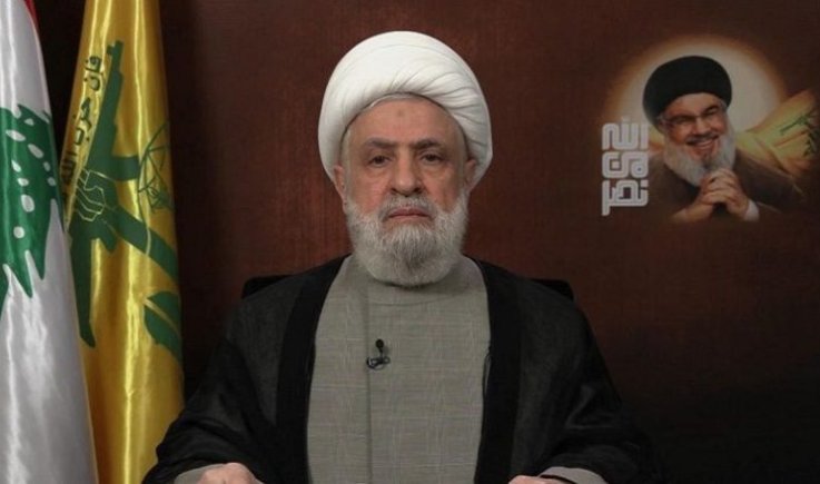 الشيخ نعيم قاسم يشكر اليمن ويبارك انتصار الشعب الفلسطيني ومقاومته على العدو الصهيوني