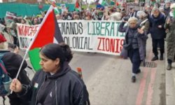 مسيرة حاشدة في لندن من أجل فلسطين وضد الاحتلال ورافضة للتهجير