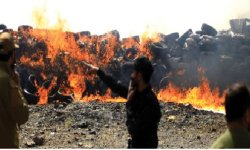 وزارة الداخلية والنيابة الجزائية تتلفان كميات كبيرة من المخدرات بأمانة العاصمة