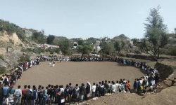 لقاءات قبلية بمديريات ماوية وشرعب السلام والرونة في تعز دعماً لغزة