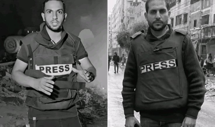 أستشهاد مراسلا قناة الجزيرة انس الشريف ومحمد قريقع
