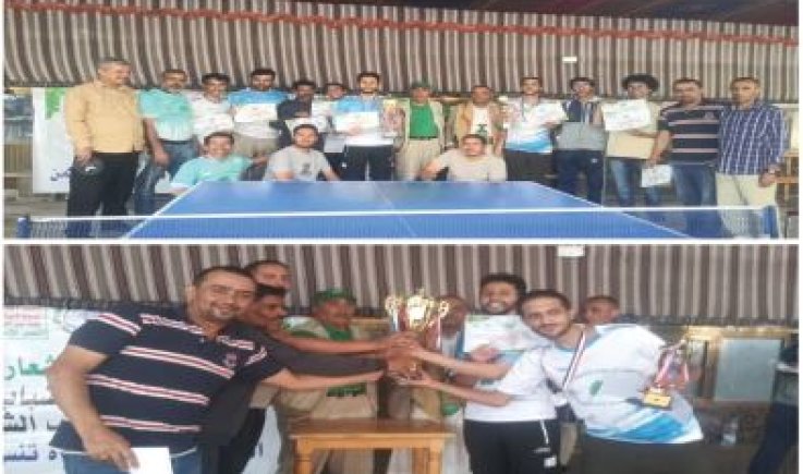 تكريم ابطال شهداء اليمن لتنس الطاولة