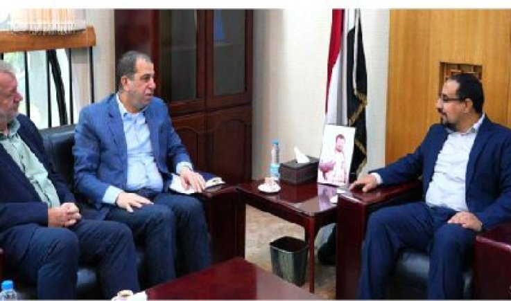 السفير المتوكل يناقش مع مبعوث برنامج الأغذية وممثل اليونيسف آليات تطوير العمل الإنساني