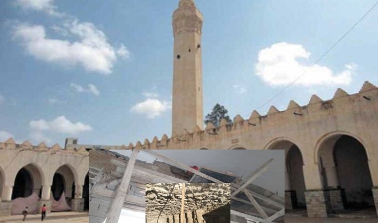 استمرار أعمال ترميم وتأهيل جامع الجند التاريخي بتعز