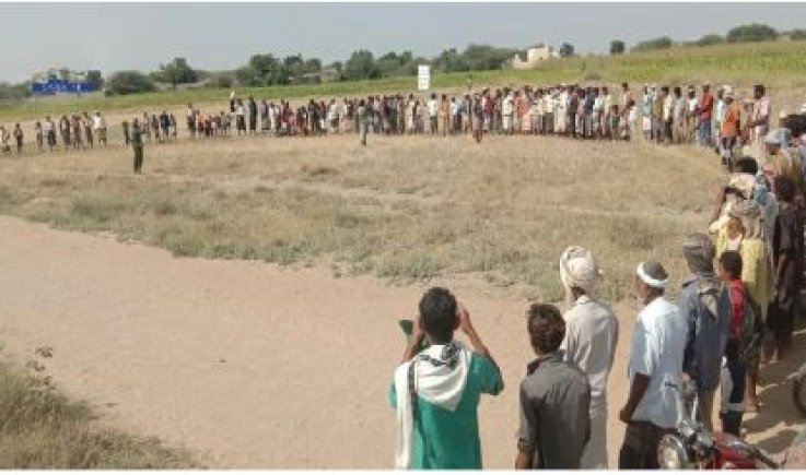 وقفة لقبائل يفاعة بالحديدة وفاء للشهداء وتأكيدا على استمرار النفير في مواجهة الأعداء