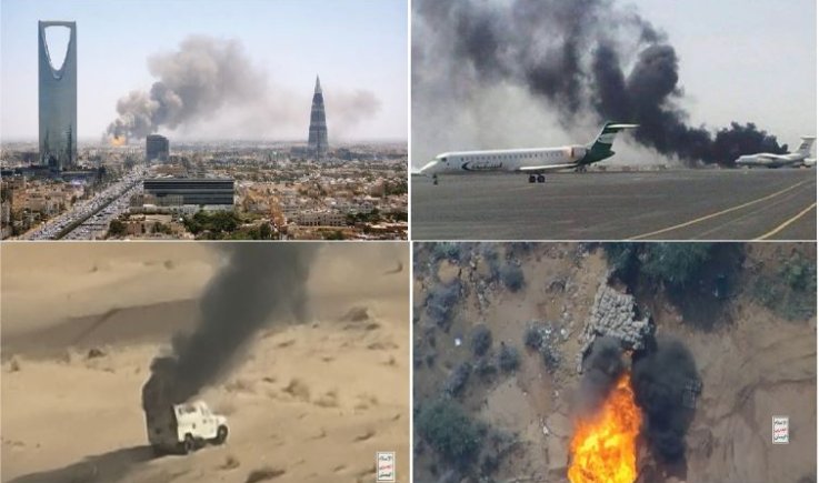  القوات المسلحة تؤكد:استهداف وزارة الدفاع السعودية في الرياض بصاروخ باليستي وقصف مطار أبها الدولي بطائرة مسيرة